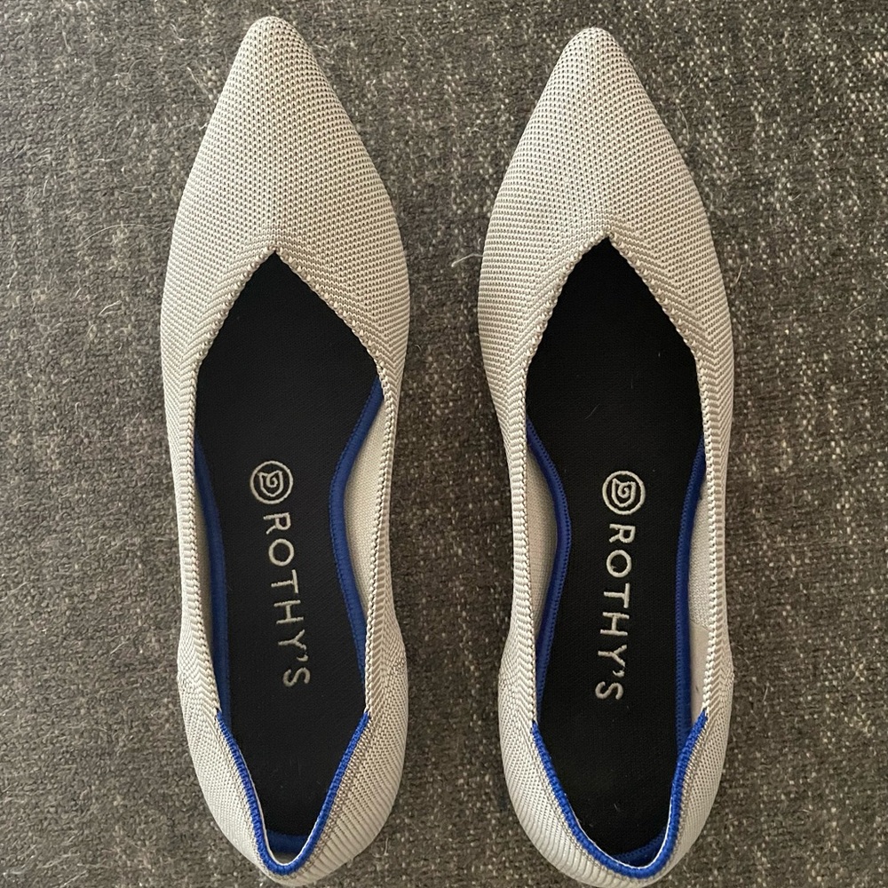 Rothy's Women's Gray and Blue Flats
